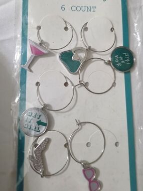 Awesome set of wine, craft, gift charms new